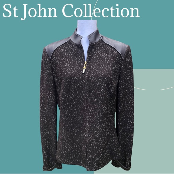 St John Collection Tweed Coat